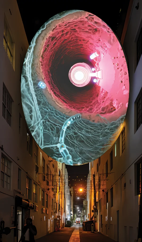 Night time projection