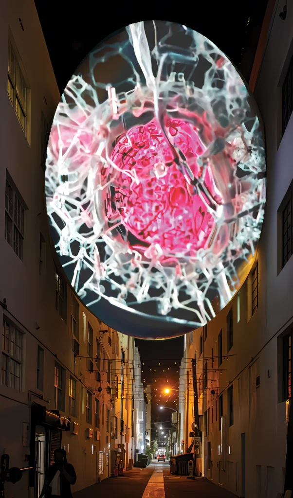 Night time projection